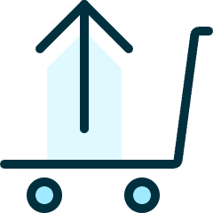 Shopping Cart Upload Icon from Ultimate Duotone Set