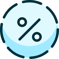 Discount Circle Dash Icon from Ultimate Duotone Set