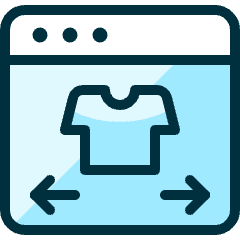 E Commerce Apparel Browse Icon from Ultimate Duotone Set