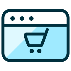 E Commerce Cart Browser Icon from Ultimate Duotone Set