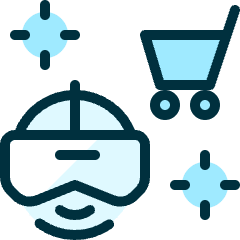 E Commerce Cart Vr Icon from Ultimate Duotone Set
