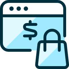 E Commerce Shopping Bag Browser Icon from Ultimate Duotone Set