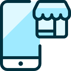 Mobile Shopping Shop Icon from Ultimate Duotone Set