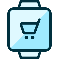 Smartwatch Shopping Cart Icon from Ultimate Duotone Set