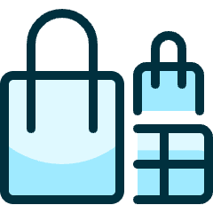 Products Shopping Bags Icon from Ultimate Duotone Set