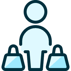 Shopping Bag Carry Icon from Ultimate Duotone Set