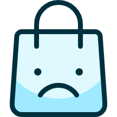 Shopping Bag Sad Icon from Ultimate Duotone Set