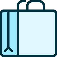 Shopping Bag Side Icon from Ultimate Duotone Set