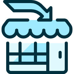 Shop Arrow Icon from Ultimate Duotone Set