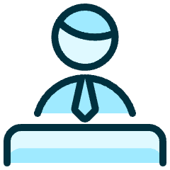 Shop Cashier Man Icon from Ultimate Duotone Set