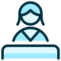 Shop Cashier Woman Icon from Ultimate Duotone Set