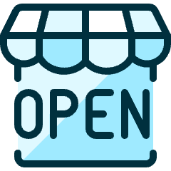 Shop Open Icon from Ultimate Duotone Set