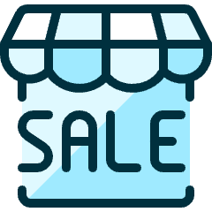Shop Sale 1 Icon from Ultimate Duotone Set