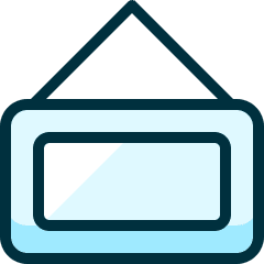 Shop Sign Icon from Ultimate Duotone Set