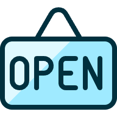 Shop Sign Open 1 Icon from Ultimate Duotone Set