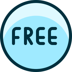 Tag Free Circle Icon from Ultimate Duotone Set