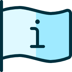 Flag Information Icon from Ultimate Duotone Set