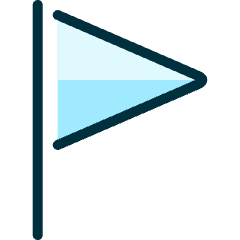 Flag Triangle Icon from Ultimate Duotone Set