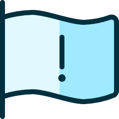 Flag Warning Icon from Ultimate Duotone Set