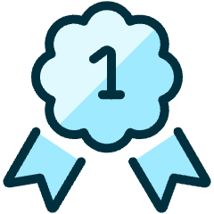 Gaming Ribbon First Icon from Ultimate Duotone Set