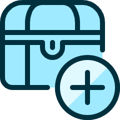 Gaming Treasure Add Icon from Ultimate Duotone Set