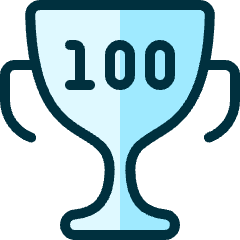 Gaming Trophy 100 Icon from Ultimate Duotone Set
