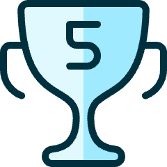 Gaming Trophy 5 Icon from Ultimate Duotone Set