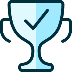 Gaming Trophy Check Icon from Ultimate Duotone Set