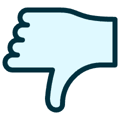Dislike Icon from Ultimate Duotone Set
