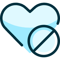 Love It Disable Icon from Ultimate Duotone Set