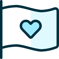 Love It Flag Icon from Ultimate Duotone Set