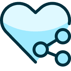 Love It Share Icon from Ultimate Duotone Set