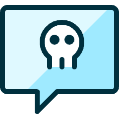 Mood Skull Chat Icon from Ultimate Duotone Set