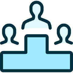 Ranking People First Icon from Ultimate Duotone Set