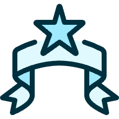 Ranking Ribbon Icon from Ultimate Duotone Set