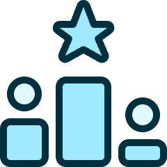 Ranking Star Top Icon from Ultimate Duotone Set