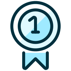 Ranking Winner Badge Icon from Ultimate Duotone Set