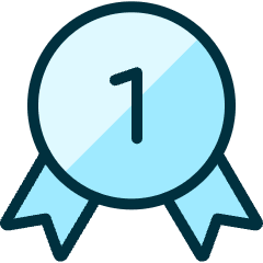 Ranking Winner Ribbon Icon from Ultimate Duotone Set