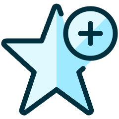 Rating Star Add 1 Icon from Ultimate Duotone Set