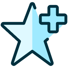 Rating Star Add Icon from Ultimate Duotone Set