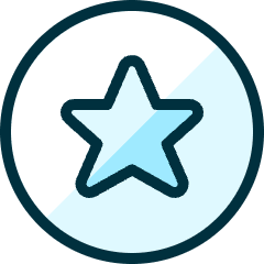 Rating Star Circle Icon from Ultimate Duotone Set