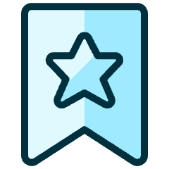 Rating Star Ribbon Icon from Ultimate Duotone Set