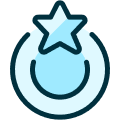 Rating Star Top Icon from Ultimate Duotone Set