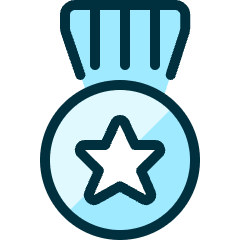 Award Medal 1 Icon from Ultimate Duotone Set