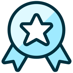 Award Ribbon Star 1 Icon from Ultimate Duotone Set