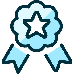 Award Ribbon Star 2 Icon from Ultimate Duotone Set