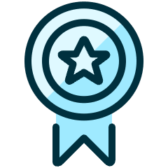 Award Ribbon Star 3 Icon from Ultimate Duotone Set
