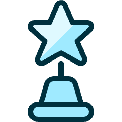 Award Star 1 Icon from Ultimate Duotone Set