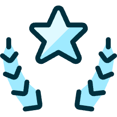 Award Star Head Icon from Ultimate Duotone Set