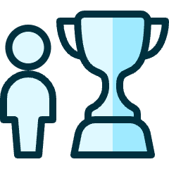 Award Trophy Person Icon from Ultimate Duotone Set